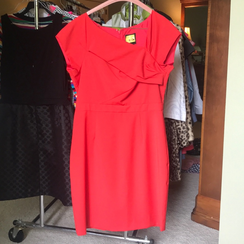JCrew red dress. Size 8. Sleeveless.